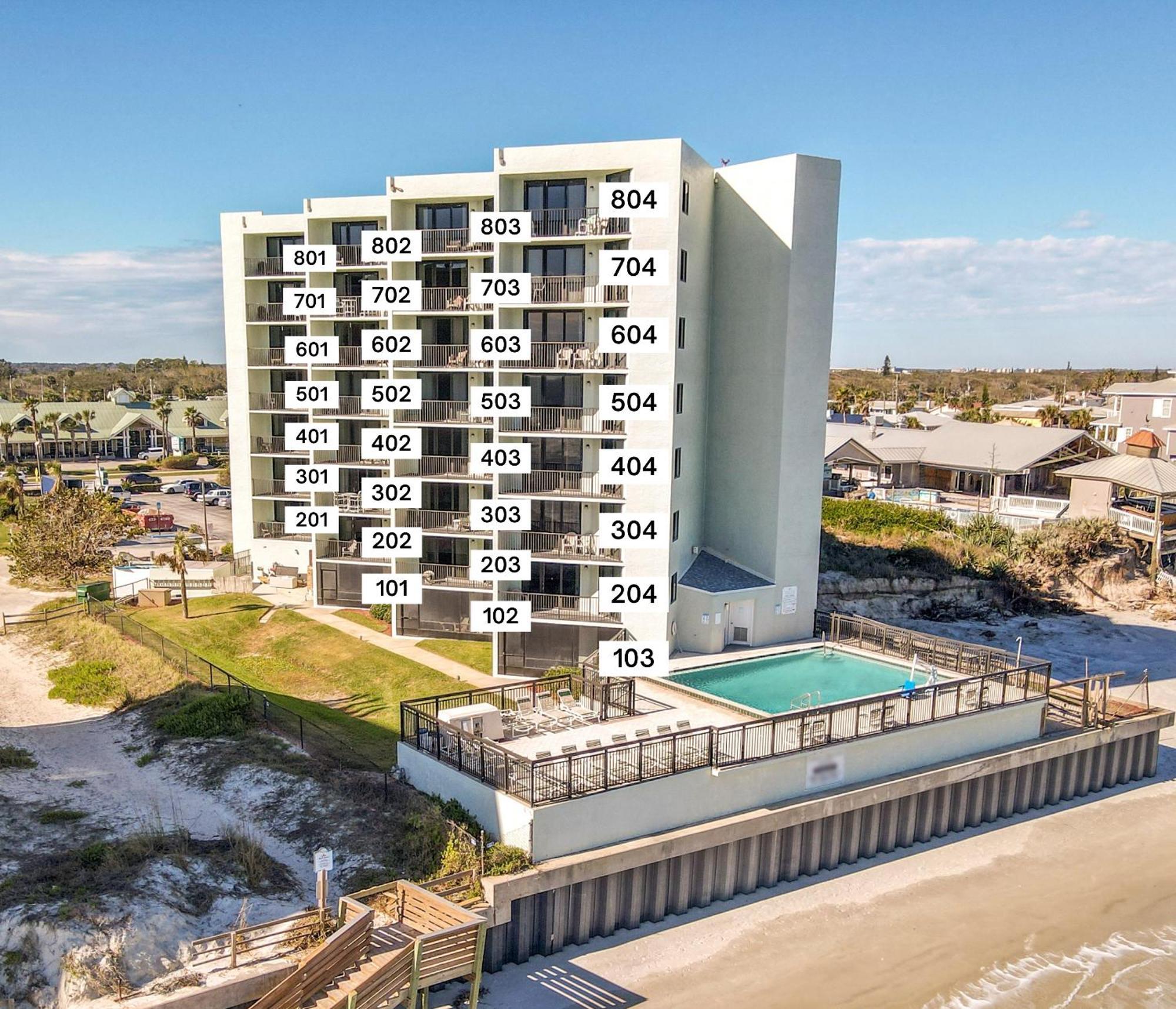 Ocean View With A Beachfront Pool At Ocean Trillium Condo ~ 403 New Smyrna Beach Buitenkant foto